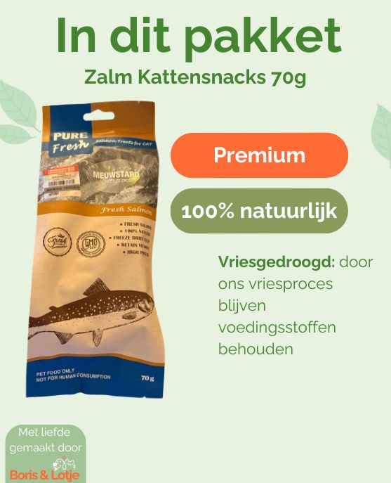 Lachs-Katzensnacks 100% natürlich 70 Gramm – Pro Stück