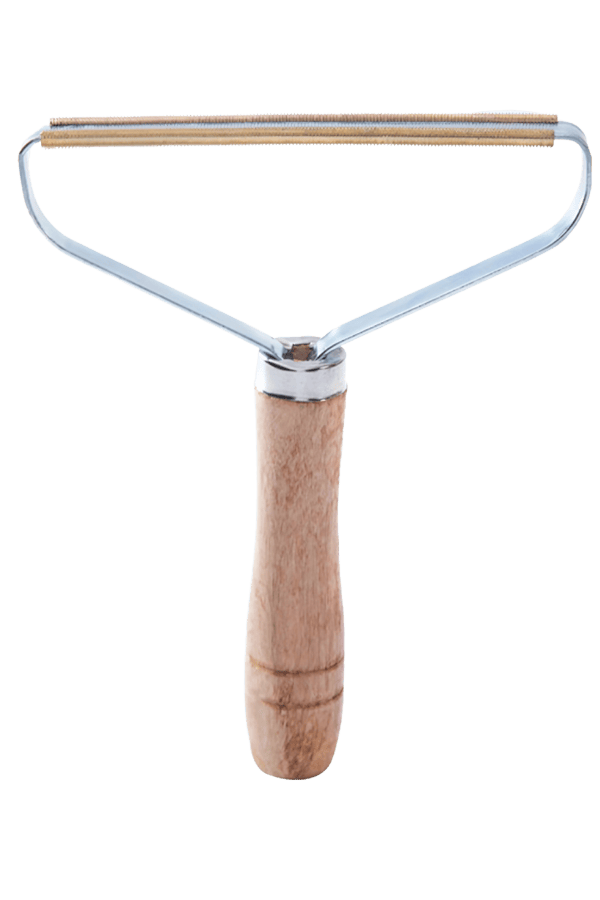 Fusselrasierer für Kleidung 14 x 18,5 cm Holz Edelstahl Kupferbeschichtet - Pro Stück