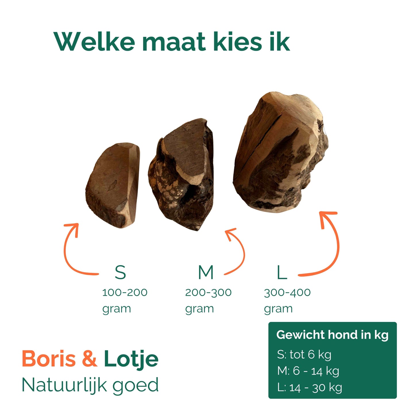 Heidewortel kauwwortel 100% natuurlijk - maat S (100-200 gram)