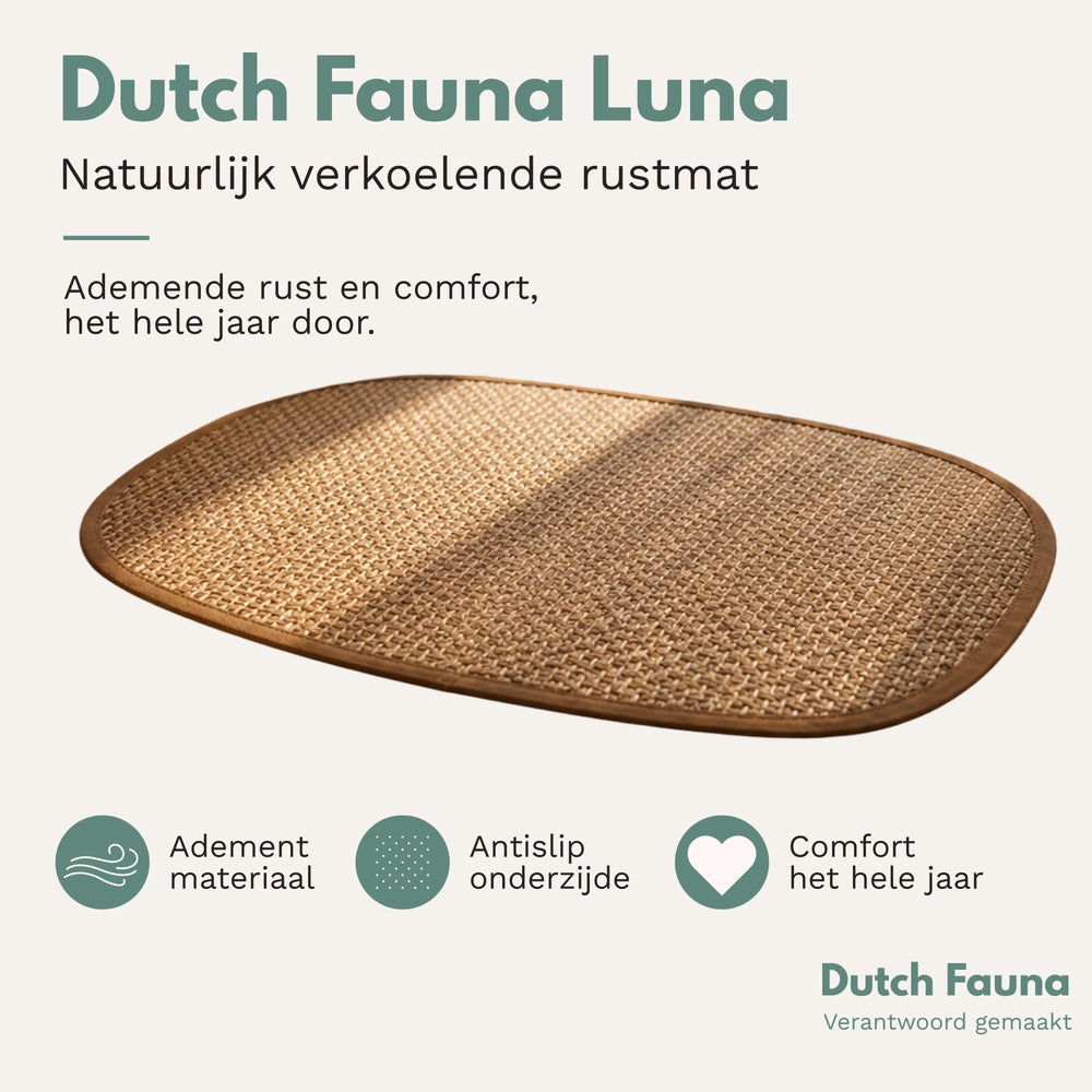 Dutch Fauna Luna Kühlende Hundematte & Katzenmatte - aus 30% Pflanzenfasern