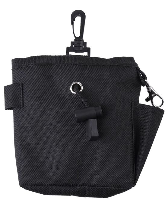 Belohnungstasche Snacktasche mit Fach für Hundekotbeutel - Schwarz - Pro Stück