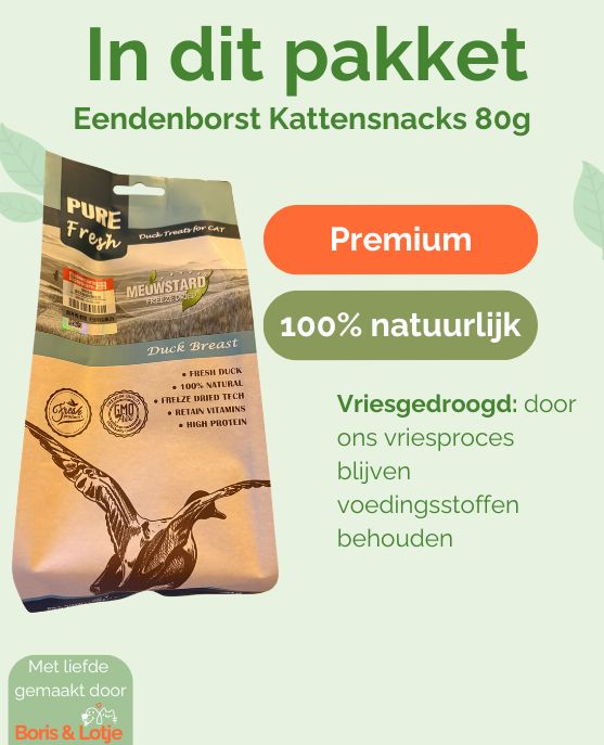 Entenbrust Katzensnacks 100% natürlich 70 Gramm – Pro Stück