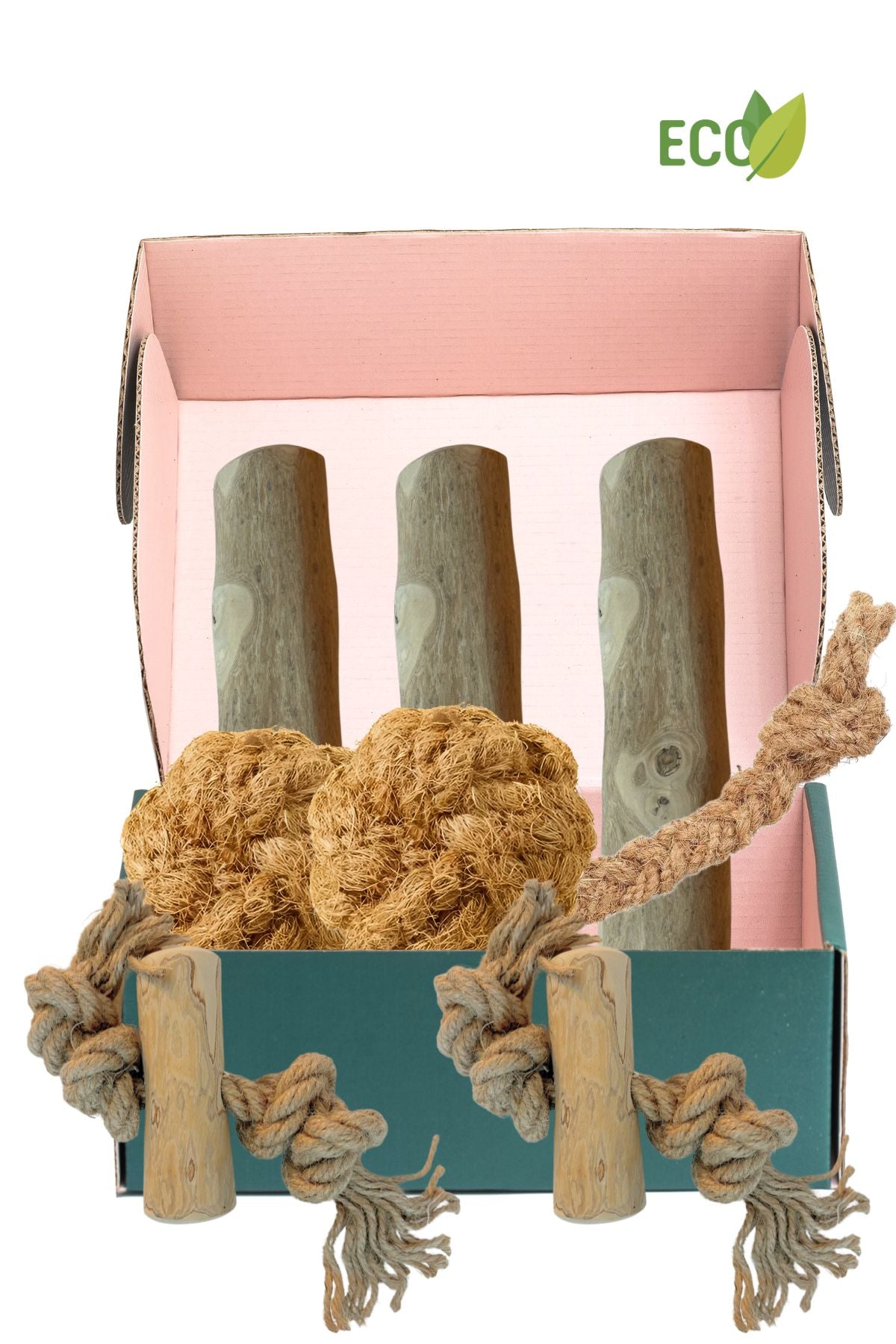 Deluxe Hundepaket M - Natürliches Kauen und Spielen 