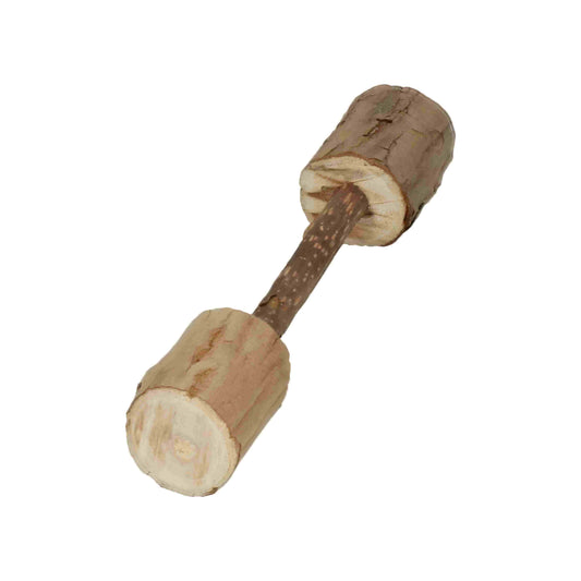 Madnip dumbbell kattenspeeltje hout – Per stuk