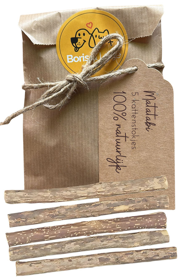 Matatabi Katzenstäbchen Silvervine 100% Natürlich - Pro 5 Stück