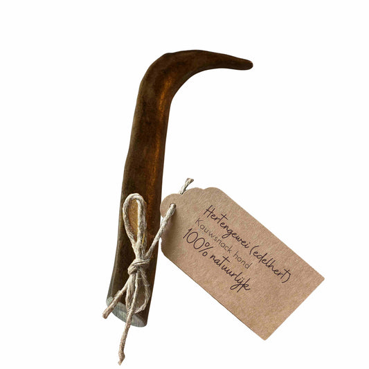 Hertengewei hond 100% natuurlijk - maat M (88–145 gram)