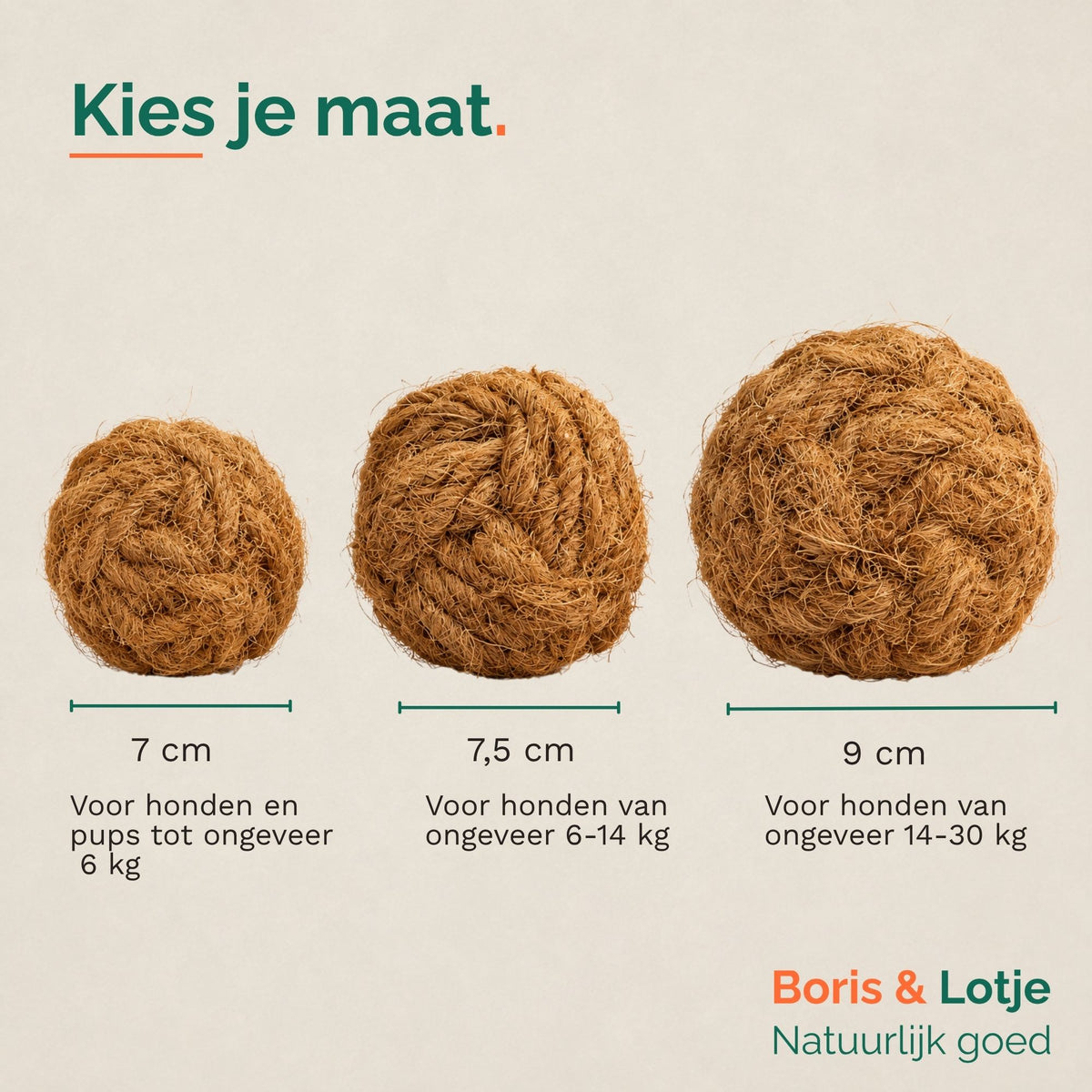 Coconut Ball Kauball aus Kokosfasern - L - Pro Stück