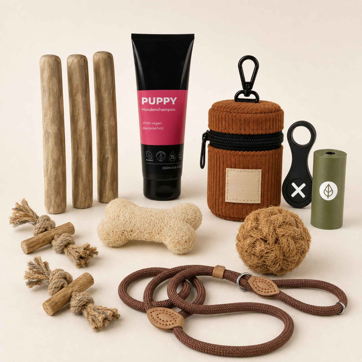Puppypakket Complete Startbox XXS, Pups tot 3 kg – Kauwen, spelen en verzorgen