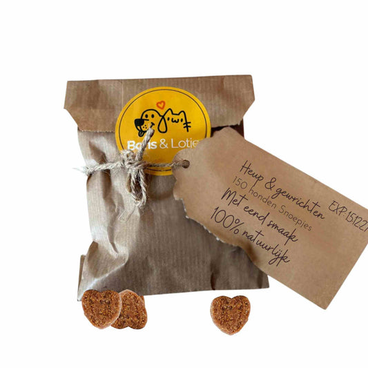 Hüft- und Gelenkergänzung mit Glucosamin - 150 Hundeleckerlis mit Entengeschmack