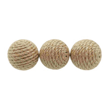 Sisal-Katzenbälle mit natürlichem Rasselgeräusch - 3 Stück